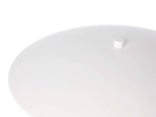 Table lamp LUND in Scandinavian style white plate shade minimalist lamp for living room and bedroom