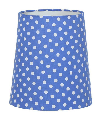 Abat-jour pour la série Colina E14 tissu/bleu acier 77-20130