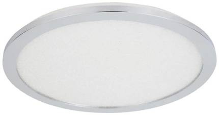 Plafon do łazienki PIXEL minimalistyczny – srebrny chromowany 40 cm - okrągły plafon LED z funkcją ściemniania 3000K 24W IP44