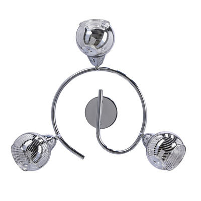 Plafoniera spirala 3X10W E14 LED crom FORT 98-62833