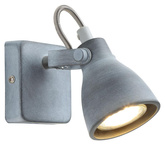 Kinkiet 1xGU10 szary mat 11cm ASH 91-64394