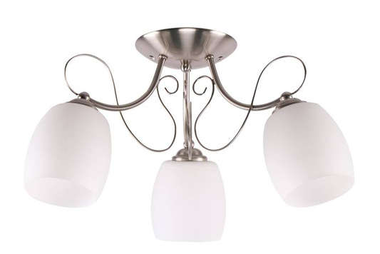 Lampa sufitowa białe szklane klosze Amba 33-78025