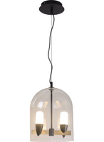 Glass hanging lamp black and gold LED 10.8W Sakai Ledea 50233075 