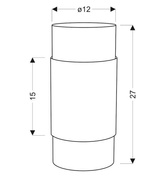 Tischleuchte weiß/klar Wring 41-28006