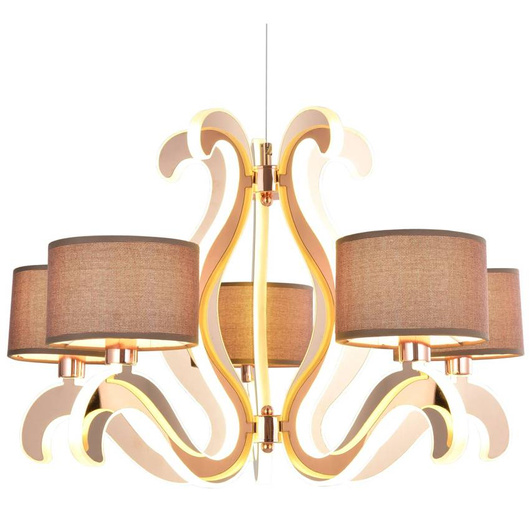 Chandelier 5xE14 + LED 43W copper Ambrosia 35-33918