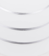 Plafoniera cromată 3x40W abajur alb cu cristale Simpli Candellux 33-63847