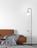 Floor lamp black shelf 173cm Vanity 51-00057