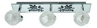 lampa sufitowa candellux wyprzedaż 93-04997 orton listwa 3x40w g9 kryształ