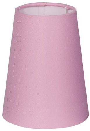 Light pink cone lampshade 15x12.5cm E14 fabric/PVC Cone Candellux 77-10476
