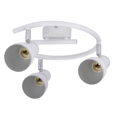 Lampa sufitowa biała/chrom spirala 3xE14 Fido 98-63380