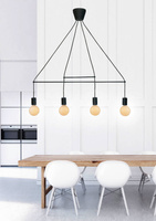 Hanging lamp black mat 4xE27 Alto 34-70913
