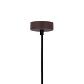 Lampa wisząca brązowa metal / drewno E27 Flen Ledea 50101261