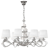 Lampa wisząca chrom 8xE14 żyrandol Denis 38-23452