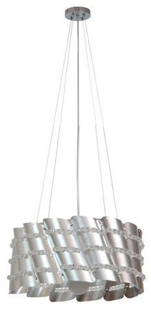 Lampa suspendata abajur metalic cu margele 60W Smile Candellux 31-40633