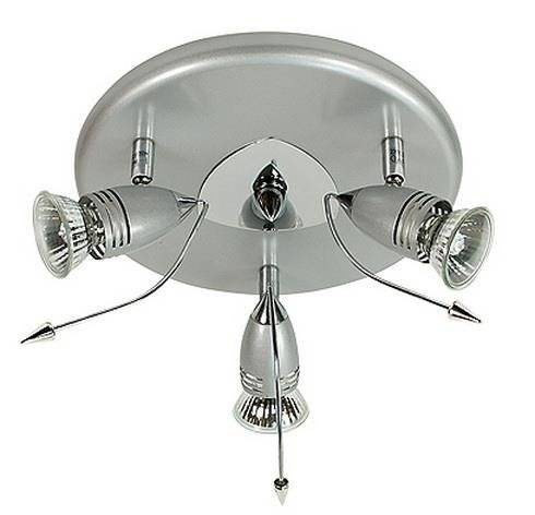 Lampa sufitowa Candellux 98-09886 Thunder plafon 3*50W GU10 230V chrom antracyt