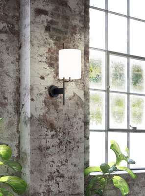 Tokyo Ledea 50401137 black and white metal wall lamp