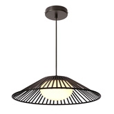 Lampa wisząca Sonte 50 czarna z białym szklanym kloszem nad stół