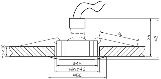 Ceiling light mr-16 candellux outlet 2261941