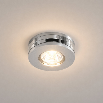 Satinierte runde Deckenleuchte aus Aluminium MR16 SA-05 Candellux 2224565