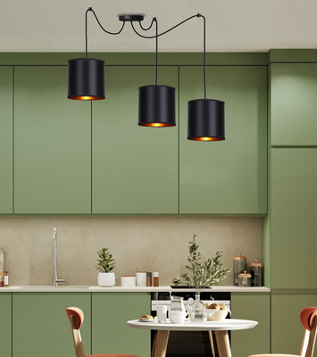 Lampa suspendata neagra 3xE27 Candida P 33-00859