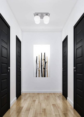 Ceiling lamp white ball shade 4xG9 Oden 98-03256