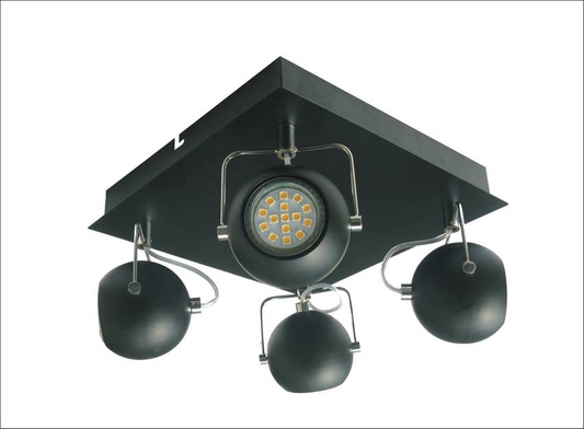 Lampe Candellux 98-25036 Tony 4X3W Led Gu10 noir