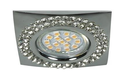 Candellux Soc-04 Ch Gu10 Ceiling Fixture 50W 230V Ceiling Fixture Fixed Square Cast