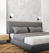 Plafonnier boule blanche abat-jour RAISA 21-01375