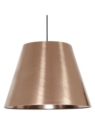 Lampa wisząca z abażurem Platino miedziana nowoczesna pojedyncza E27