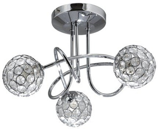 PLAFONNIER CANDELLUX VENTE 98-85996 STARLET PLAFON 3X40W G9 CHROME/TRANSPARENT