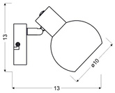 Lampa Candellux Mauro 91-61584  satyna z pilotem