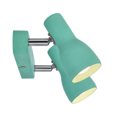 Lampa sufitowa Picardo regulowana 2-punktowa metalowa miętowa E14