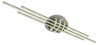 PLAFON-LAMPE CANDELLUX APETI NAKSOS LED SATIN-NICKEL 4000K