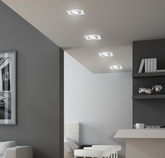 Plafoniera din sticlă transparentă cu ochi pătrat SSU-13 Candellux 2263069