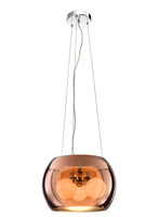 Hängende Deckenleuchte Goldglas 3x40W G9 Gemo Candellux 31-29089