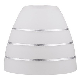 Abajur din sticlă în dungi albe E27 pentru lămpi Simpli Candellux 71-66763
