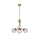Goldene Pendelleuchte 3xE14 Kronleuchter Dani 33-79015