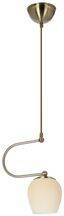 Serano lampa wisząca patynowy 1x60W E27 klosz kremowy