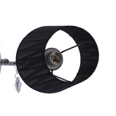 Wandleuchte schwarz 1xE14 Sorento Candellux 21-38036