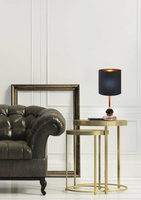 Lampe de table noir / cuivre 40W E14 Melba 41-38791