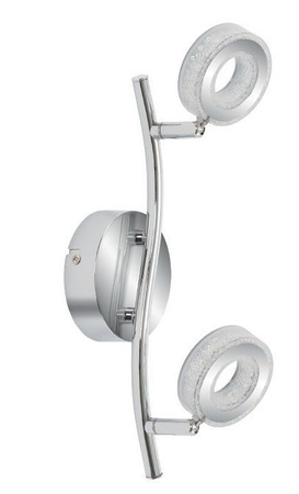 Applique LED 2x5W VINOLA 92-65605 BANDE CHROME 3000K