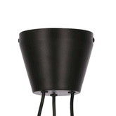 Lampă suspendată tavan negru și auriu mat 3x40W Mai mult Candellux 33-71156