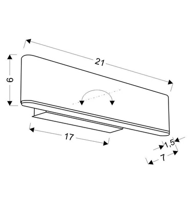 Kinkiet brązowy obrotowy LED 4W Nicoletta Candellux 21-75505
