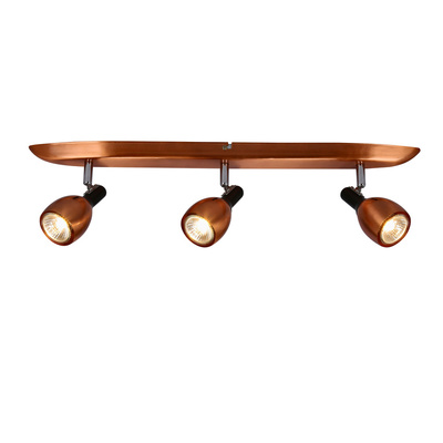 Wall lamp strip 3X50W GU10 copper CROSS 93-32782