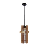 Suspension Eco 4 1x40 e27 Abat-jour en bois