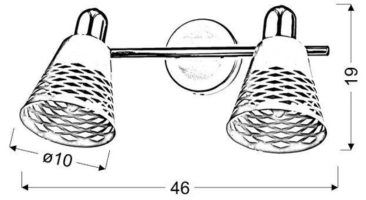 Wall lamp 2x40W E14 Discovery 92-62161 white