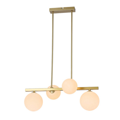 Plafonnier suspendu laiton 4xG9 Kama 34-73426