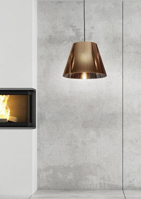 Plafoniera suspendata 1X60W E27 cupru PLATINO 31-38302