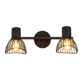 Applique bande 2xE14 39cm noir FLY 92-61898