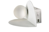 Applique LED blanche 4W 4000K chargeur USB avec étagère Zenit Candellux 21-76038